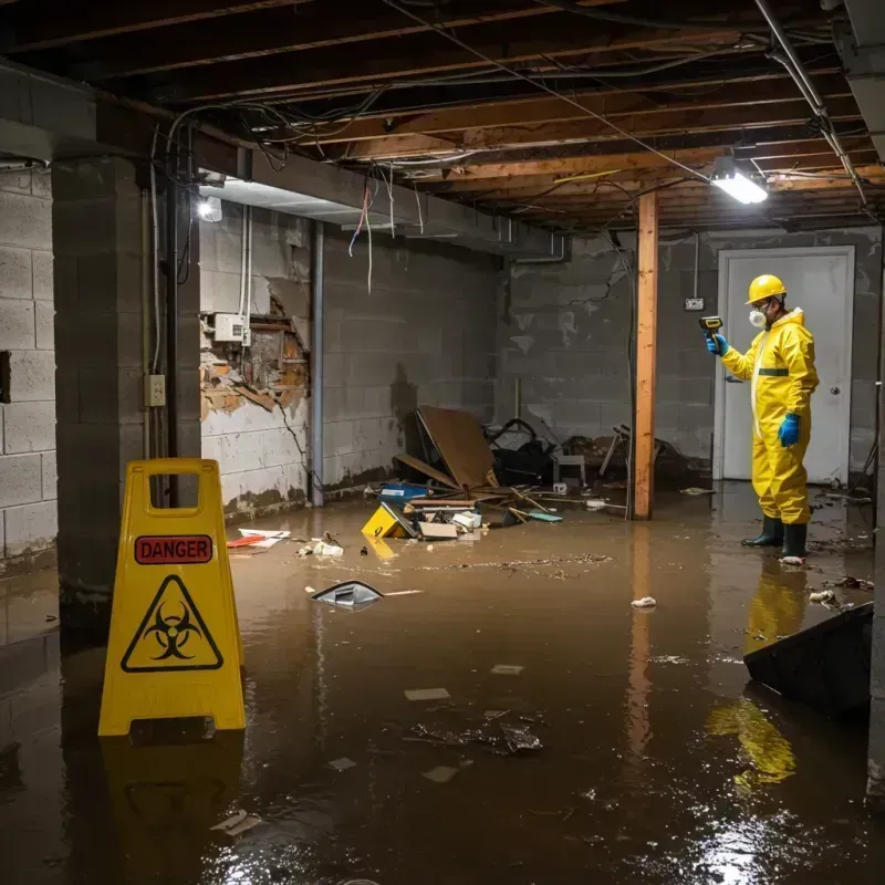 Flooded Basement Electrical Hazard in Plandome Heights, NY Property